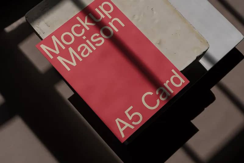 A5 Card D01 Mockup