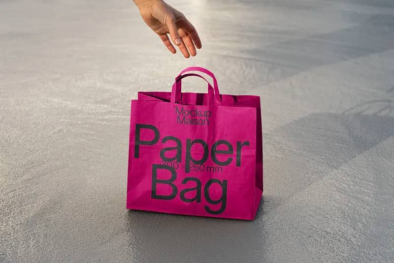 Paper Bag BG F04 Mockup
