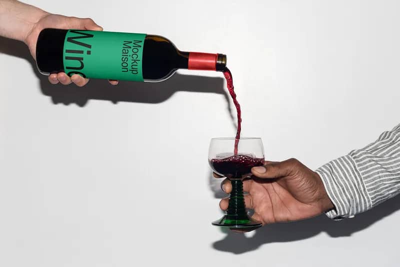 Wine Bottle Mockup BV ES2 16