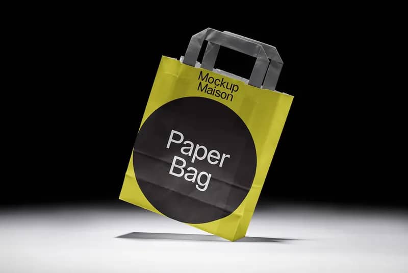 Paper Bag GRD01 Mockup