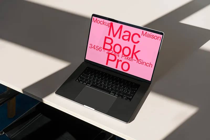 Macbook Pro DD F04 Mockup