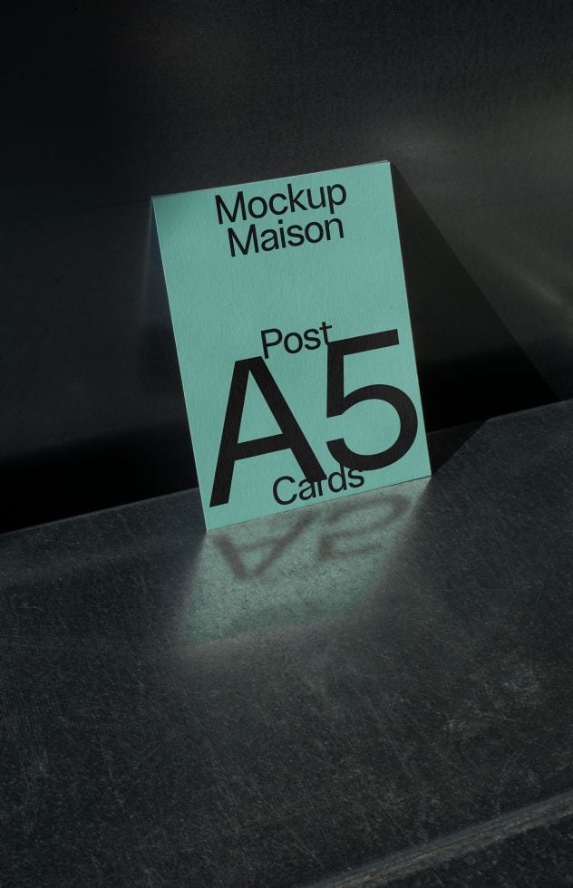 A5 Card BC G05 Mockup preview 3