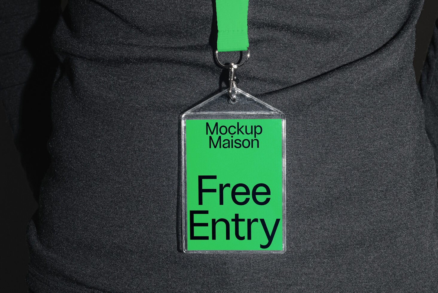 Badge with Lanyard Mockup BD EPD 03 preview 1