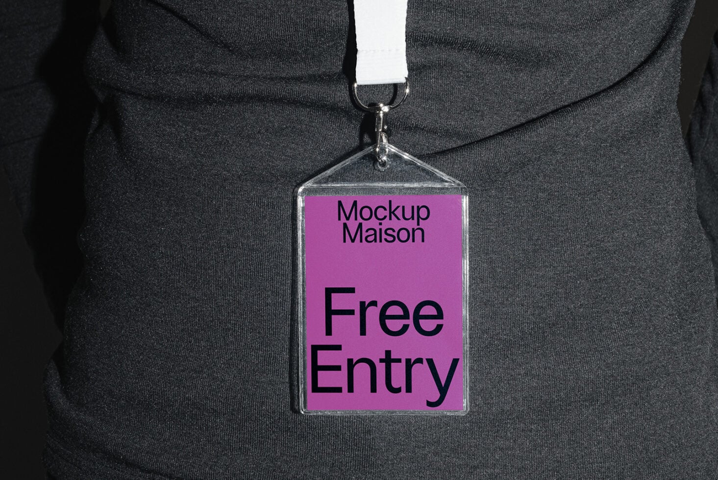 Badge with Lanyard Mockup BD EPD 03 preview 2