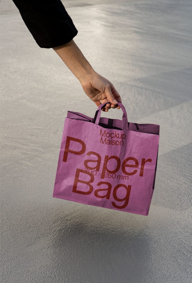 Paper Bag BG F05 Mockup