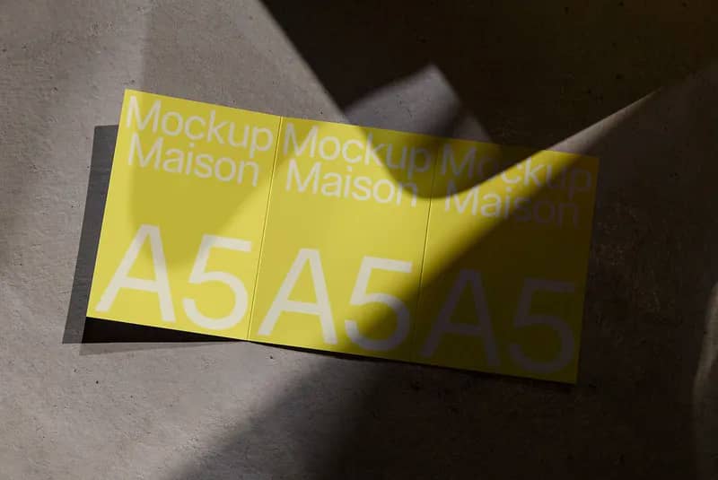 A5 Card BC F07 Mockup