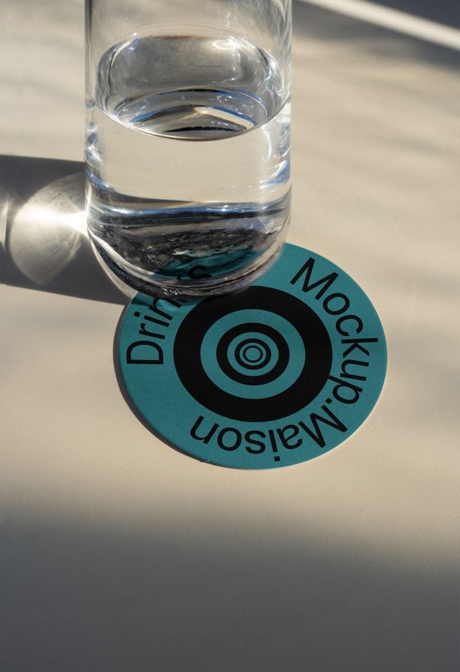 Drink Coaster CO G01 Mockup