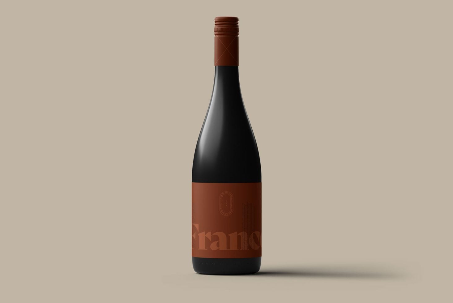 Wine Bottle 01 Standard Mockup