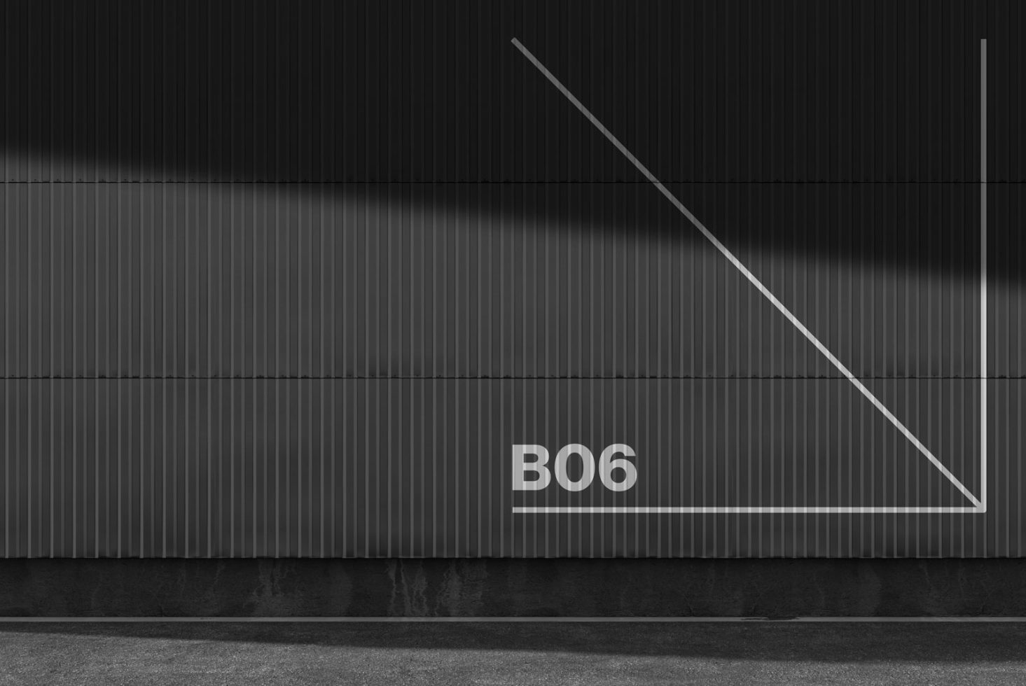 Wall Sign 02 Standard Mockup