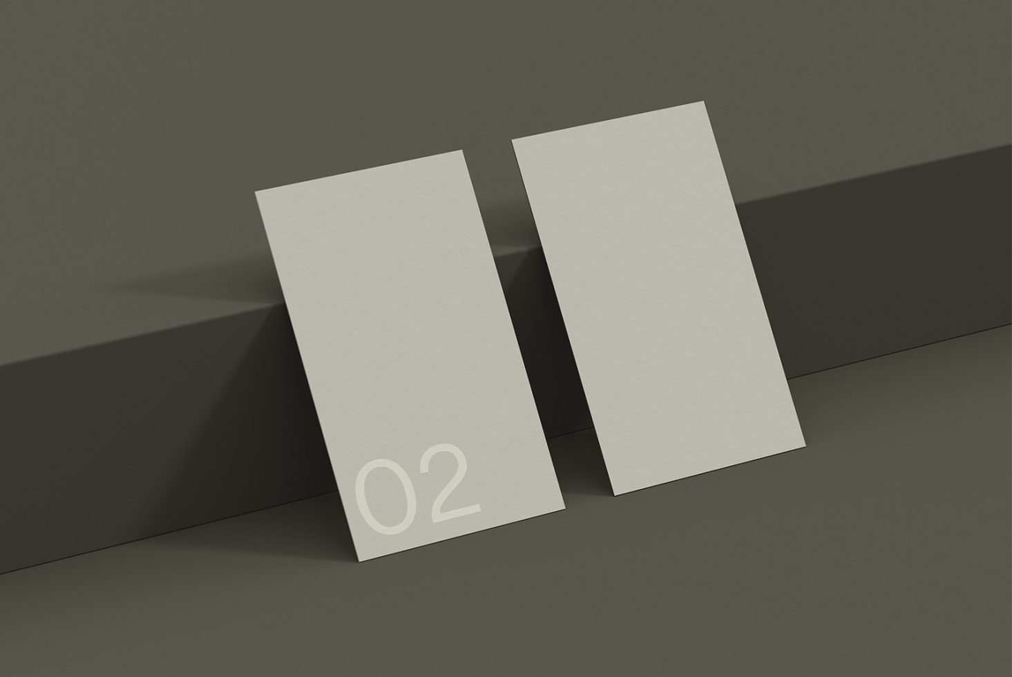 Business Card 02 Standard Mockup